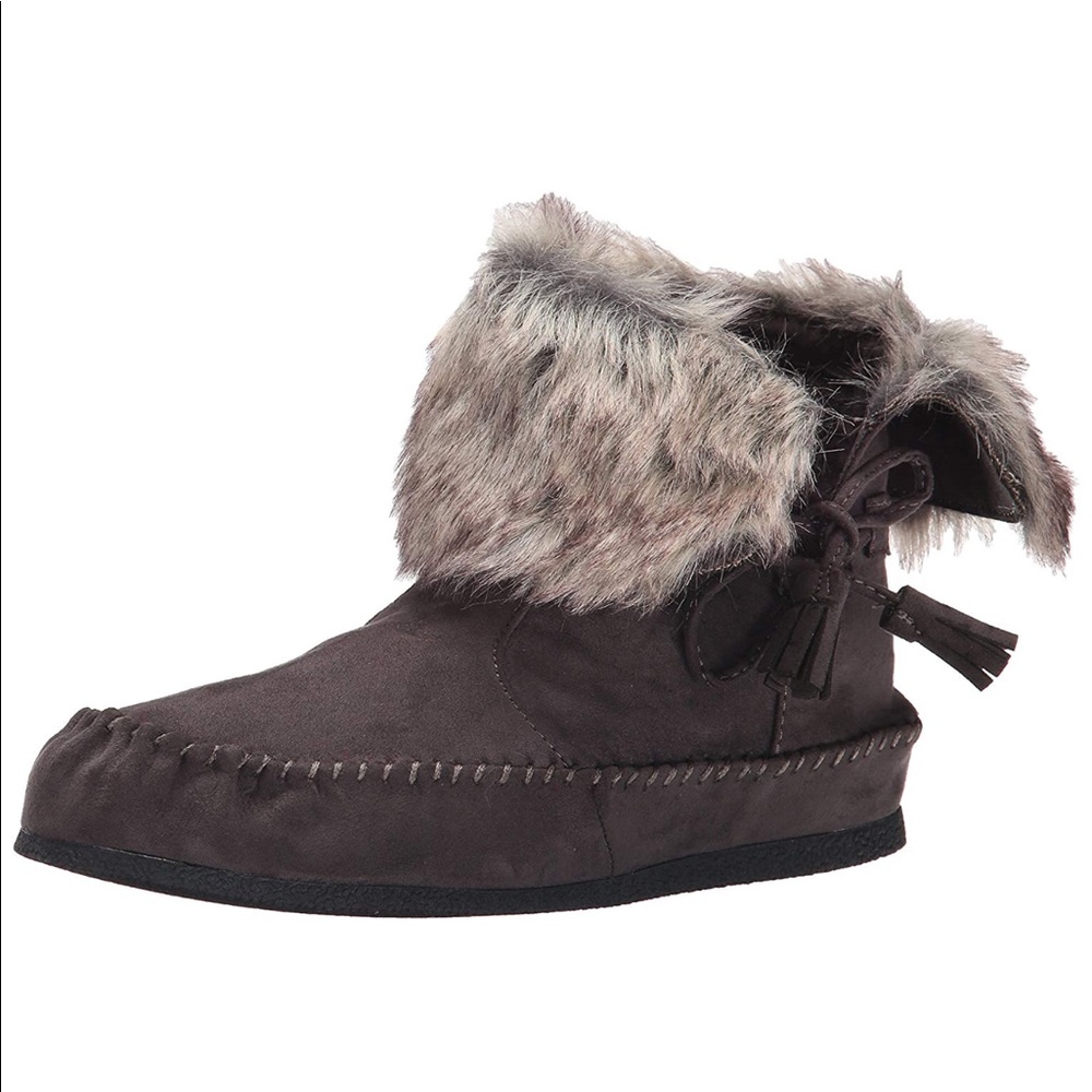 ❗️Brand New❗️Fur trim moccasin bootie